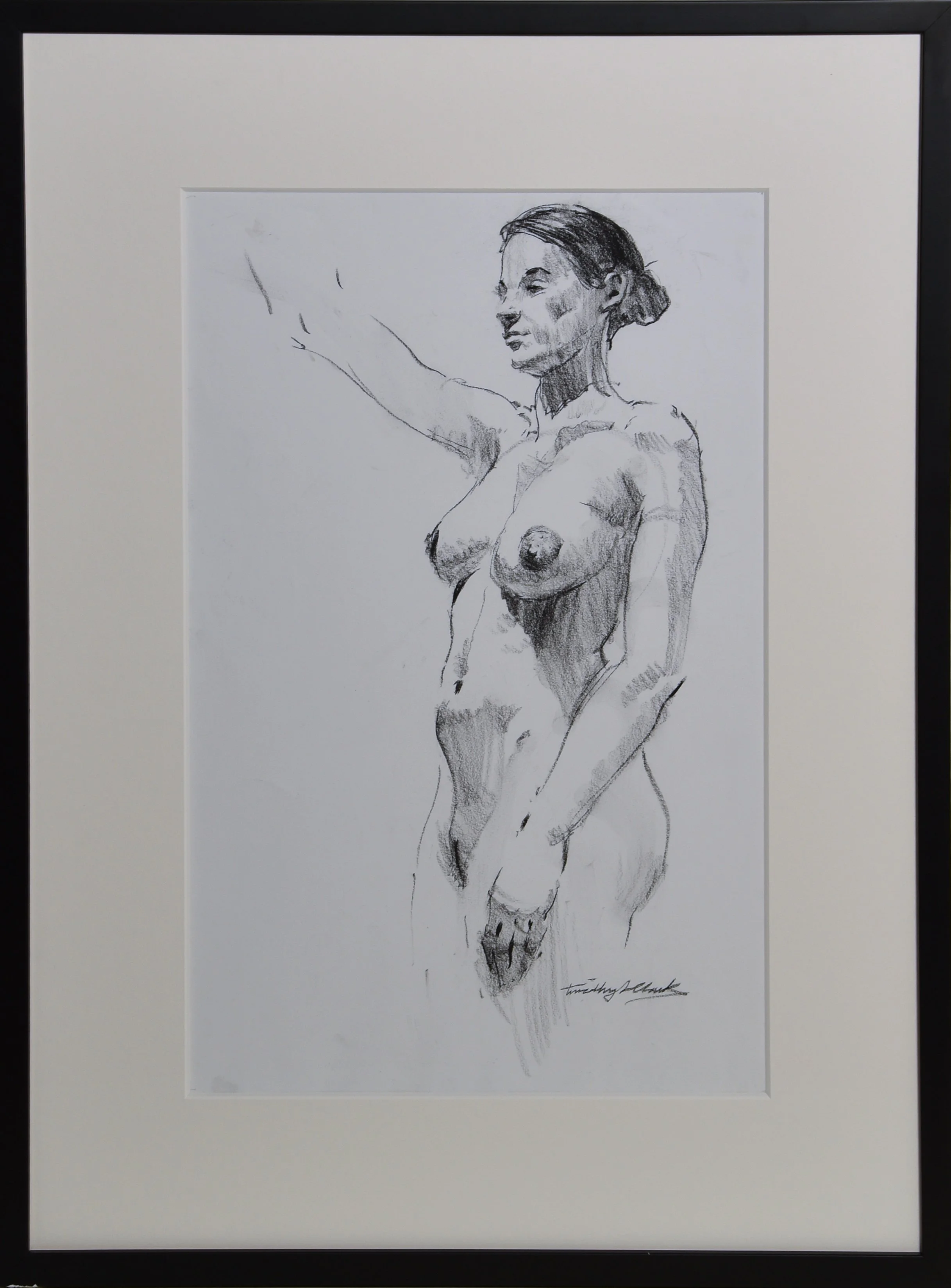 Model with Raised Arm