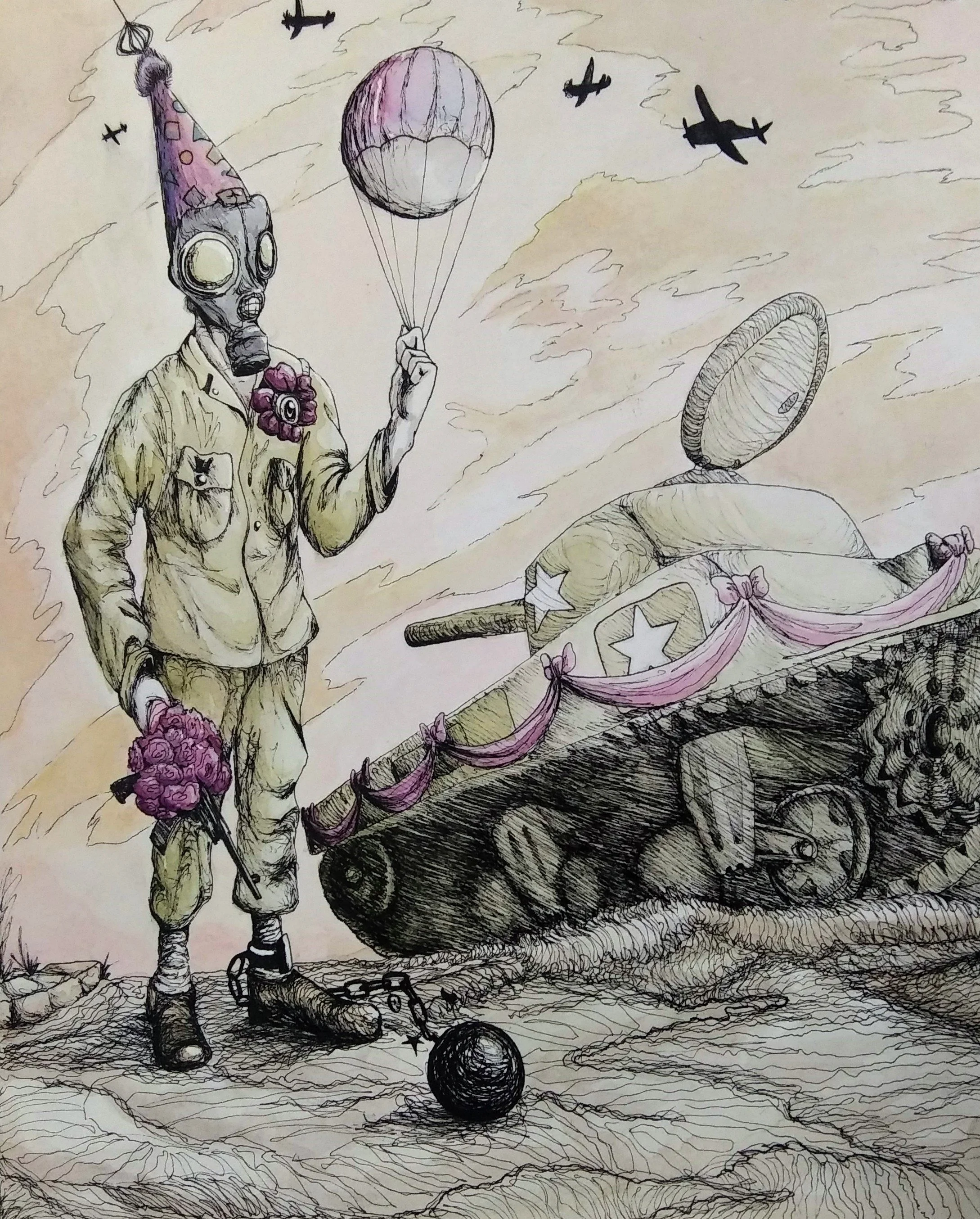 <strong>Aurora Richards</strong><br>Gas Mask Party Goer</br>