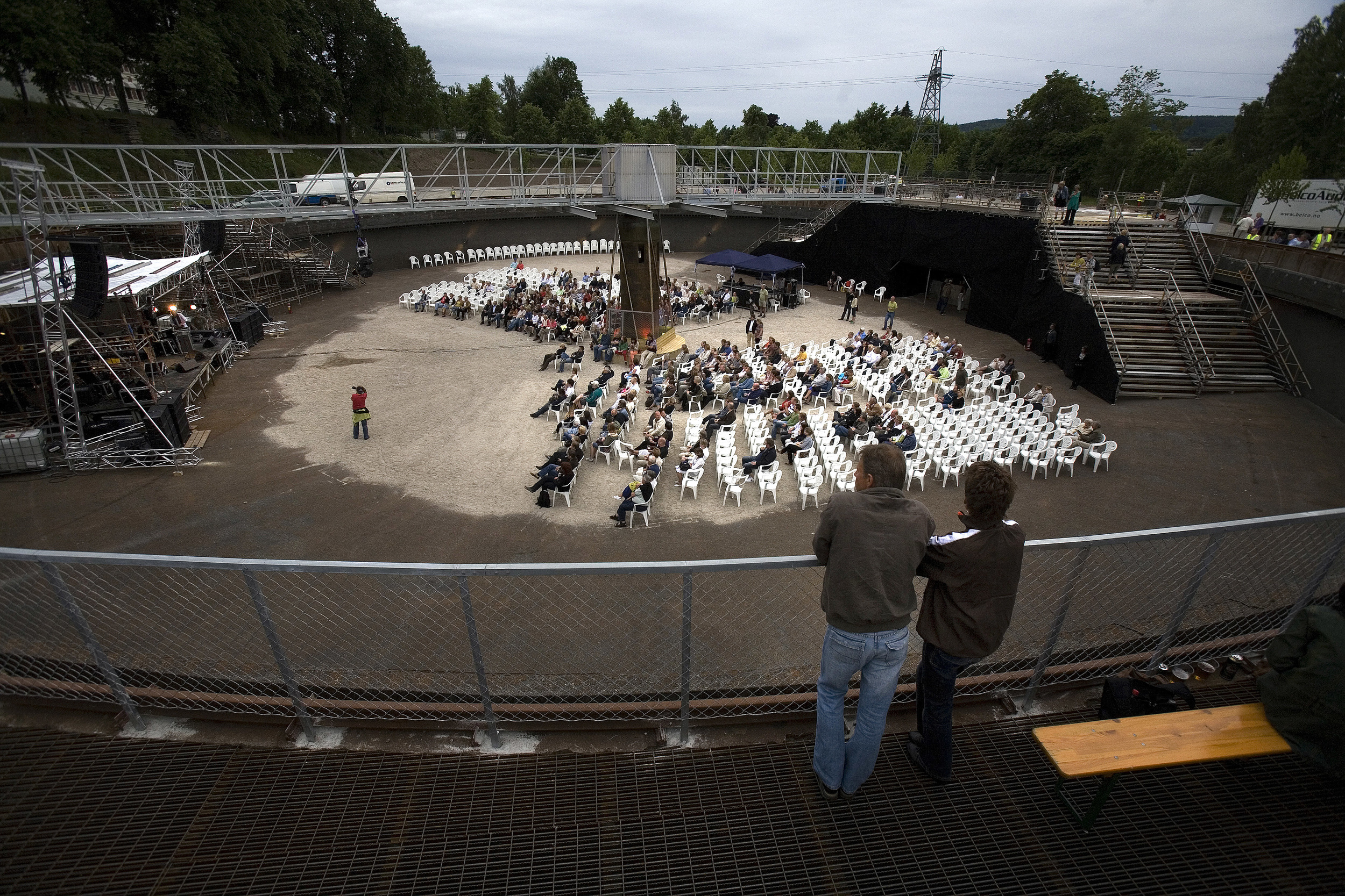   Konsert i sedimentbassenget (foto Dag Jenssen)  