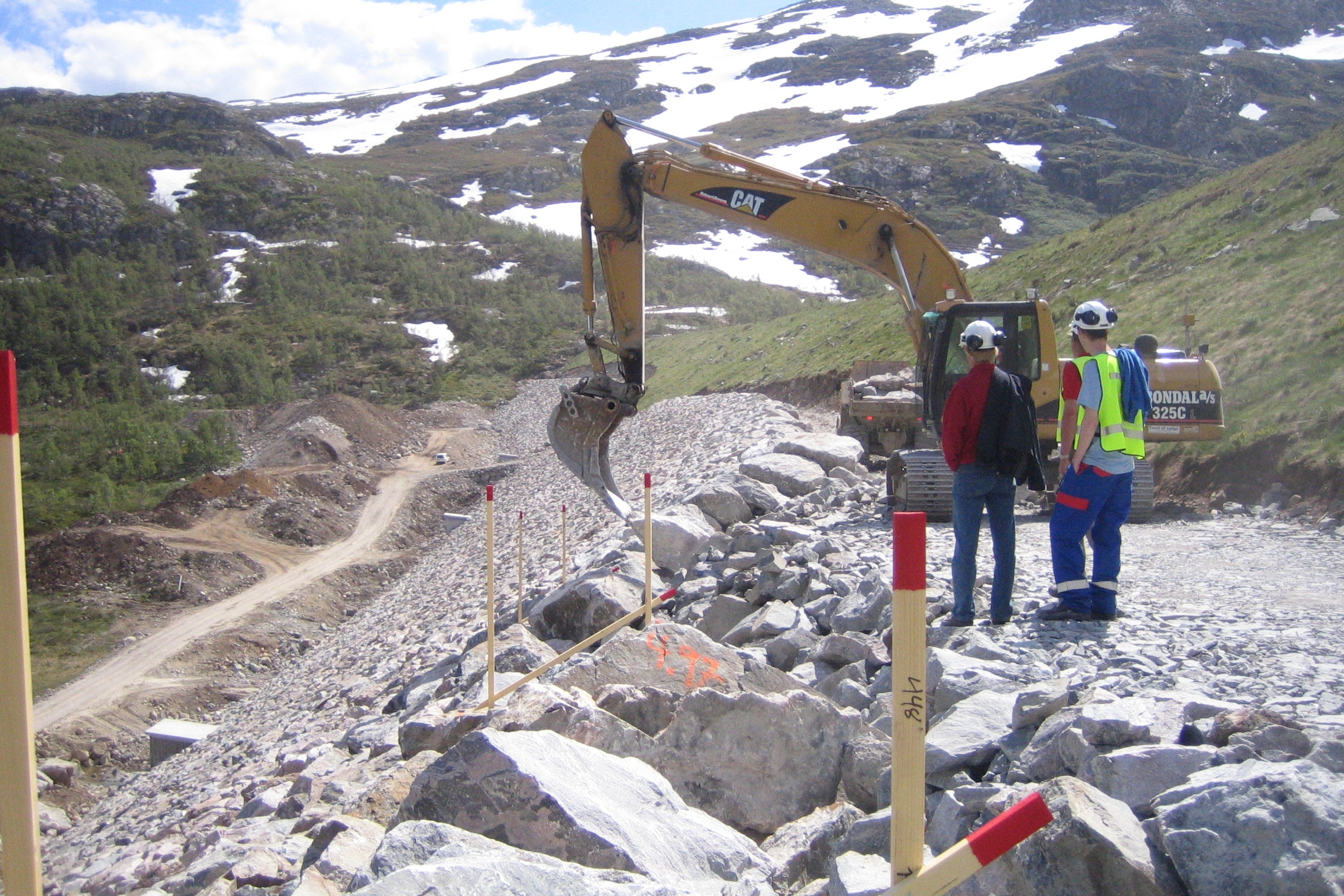   Dam Bitdalen - frå anleggsarbeidet  