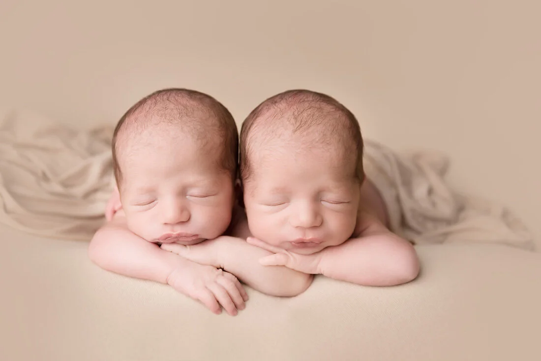 twin newborn boys