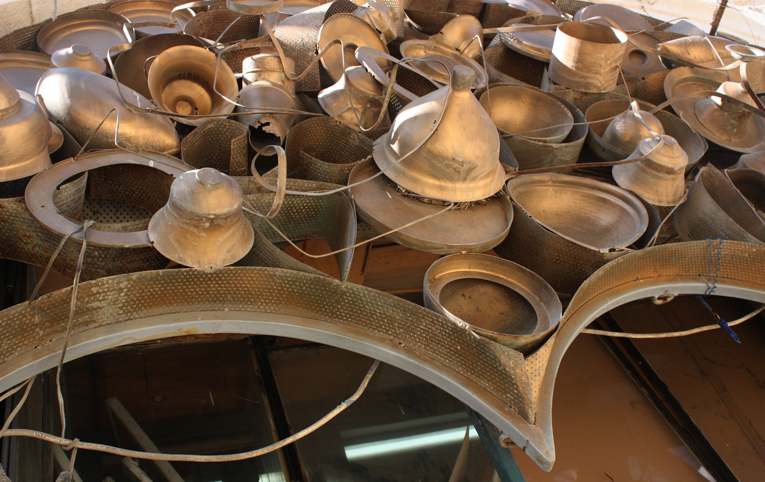 Metal sculpture detail