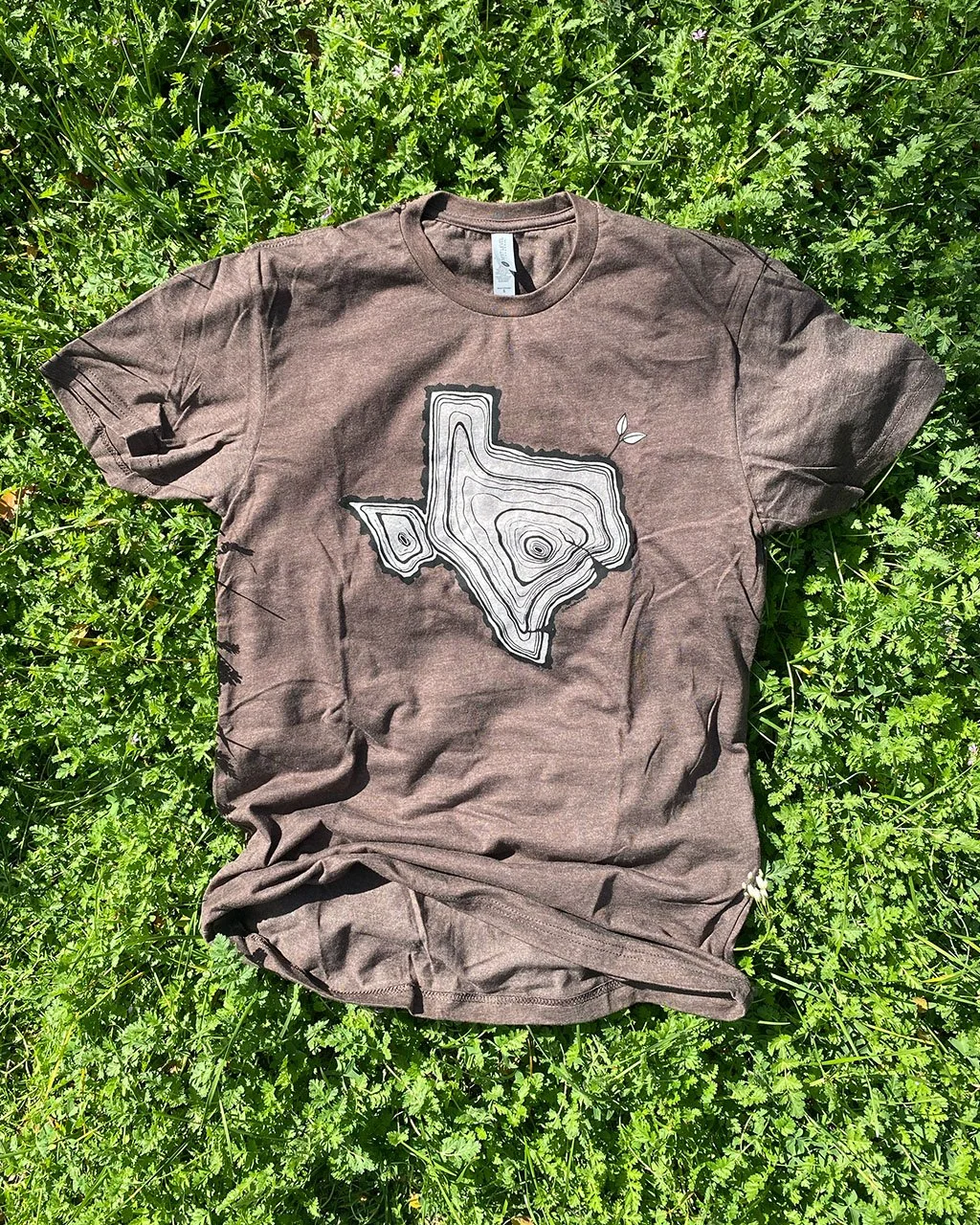 Texas Tree Rings Shirt - Espresso