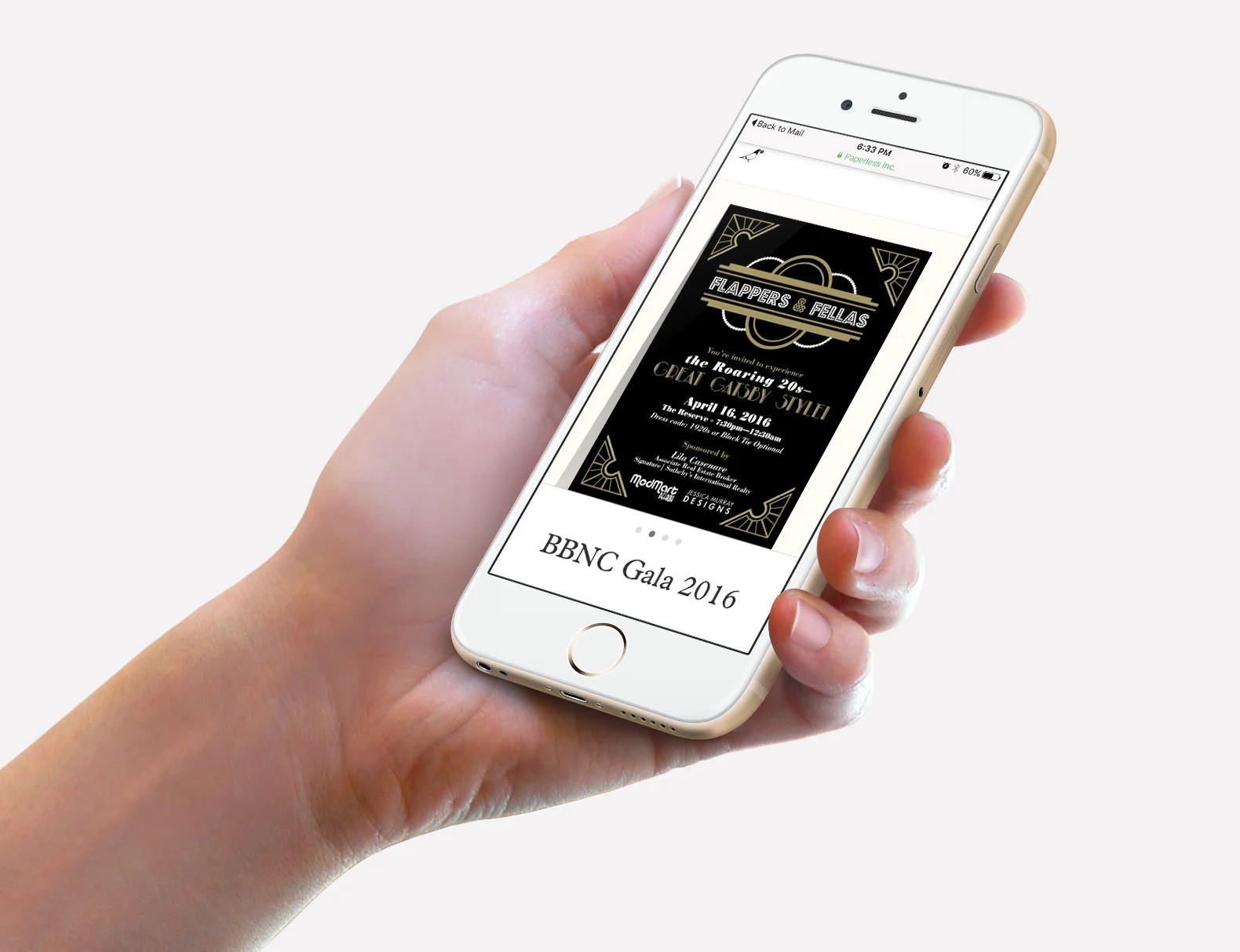 Introduction of the electronic invite for the first time to the BBNC and was a huge success for their marketing campaign. In addition to the evite and bi-weekely marketing on Facebook and other social media, the event was sold out! 