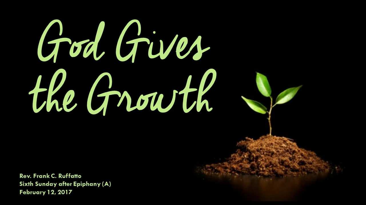 God Gives the Growth