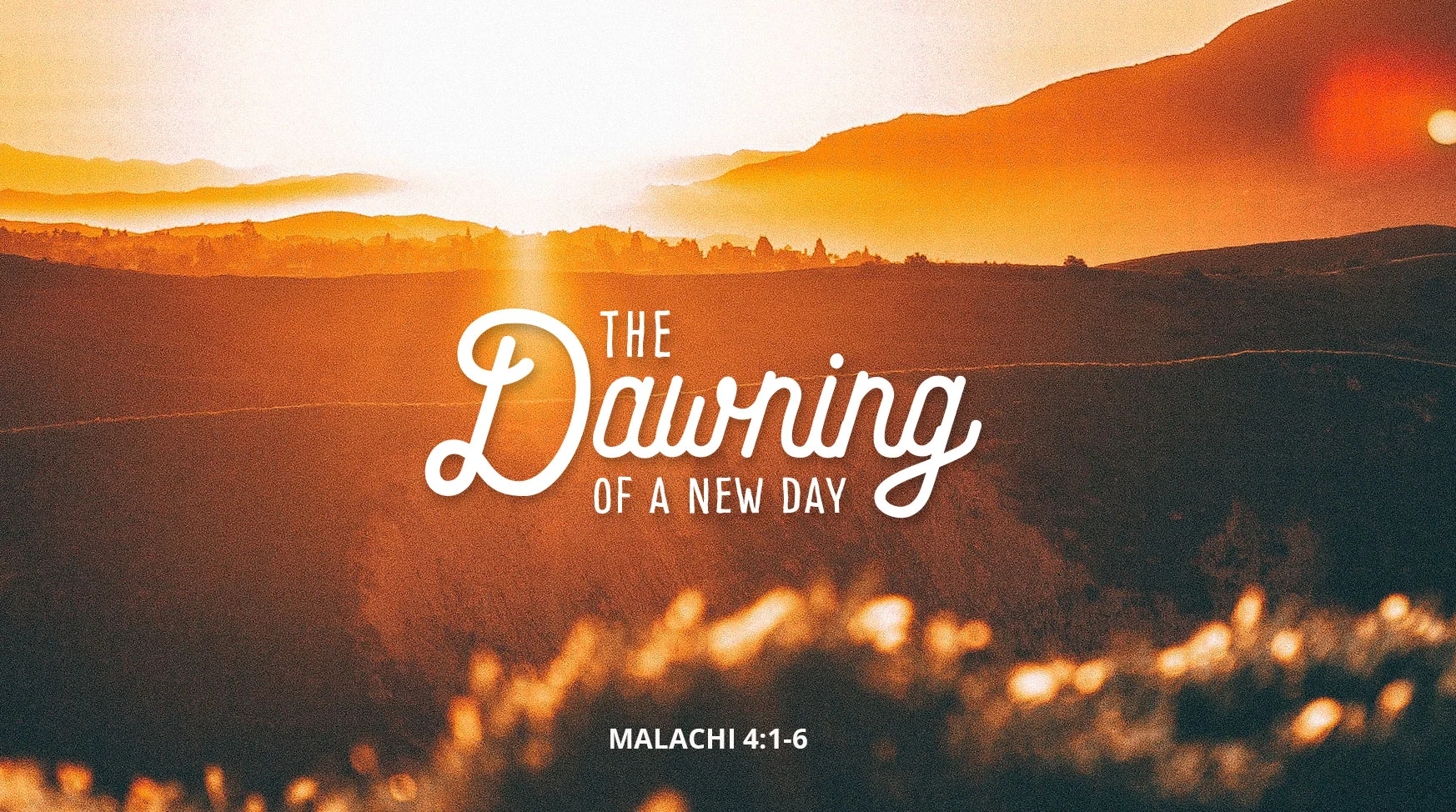 The Dawning of a New Day