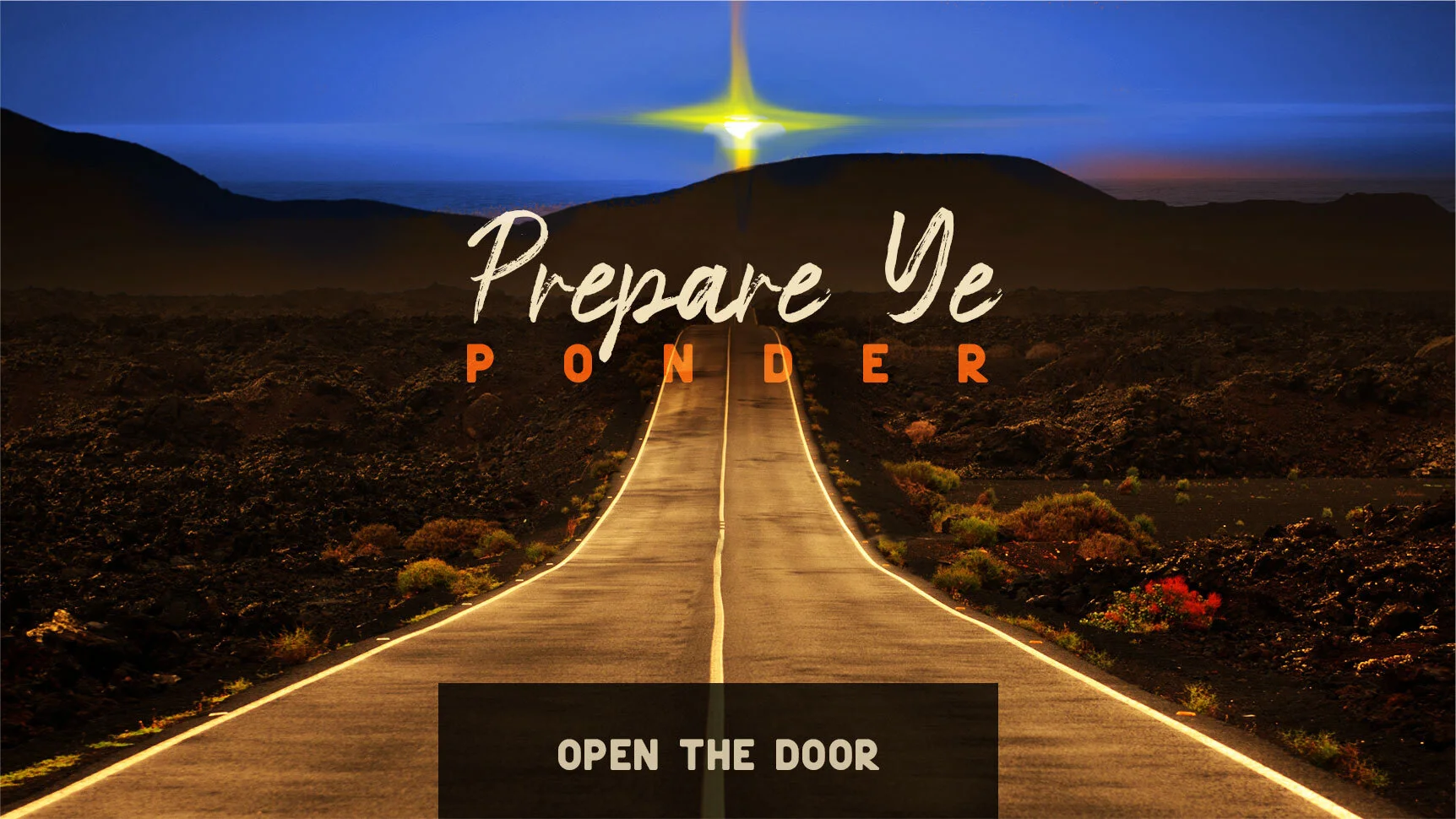 Prepare Ye: Ponder | Open the Door | Advent 2020