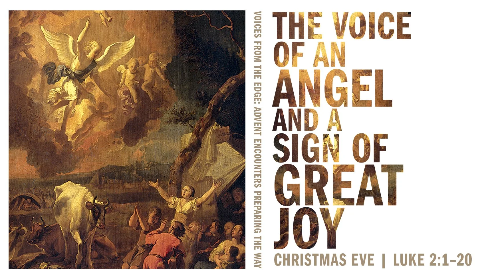 Christmas Eve | The Voice of an Angel and a Sign of Great Joy | Luke 2:1-20