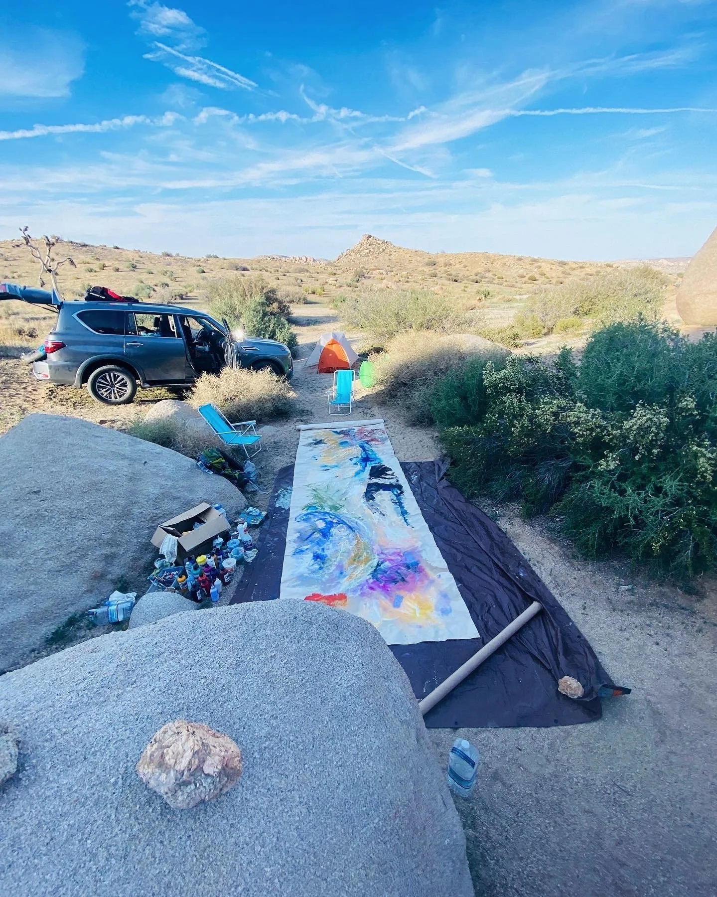 Scrambling and Painting in the Desert Feeds my Soul