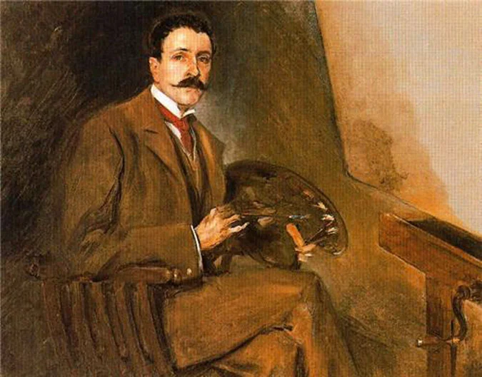 Portraits of Maud Howe and John Elliott by Jose Villegas y Cordero