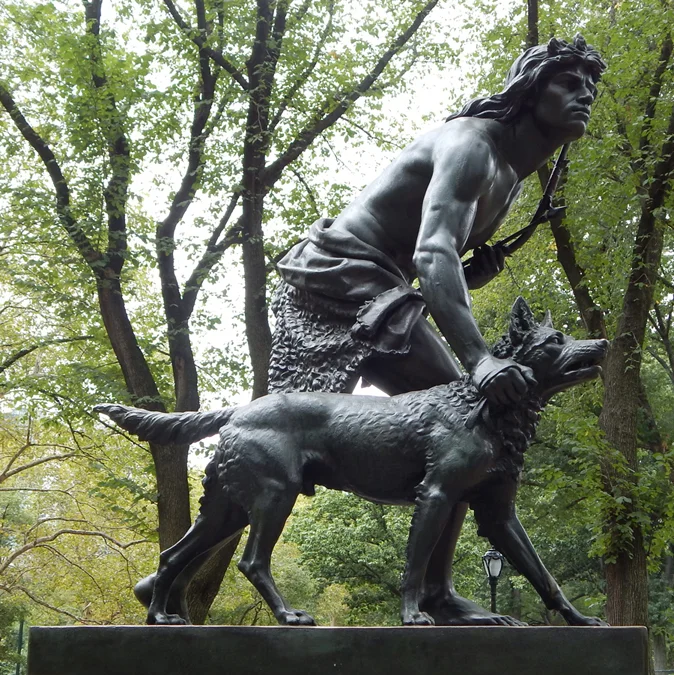 The Indian Hunter in Central Park, New York City