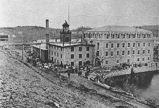 Gilbert and Bennett factory (destroyed by fire in 1874)