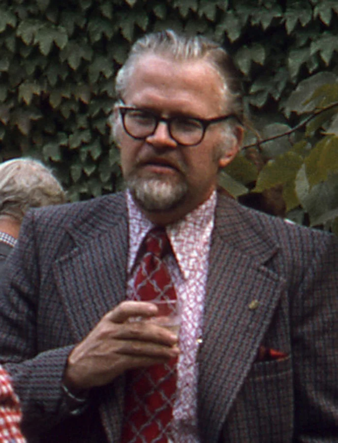 Wilbert Hasbrouck at Glessner House in the 1970s