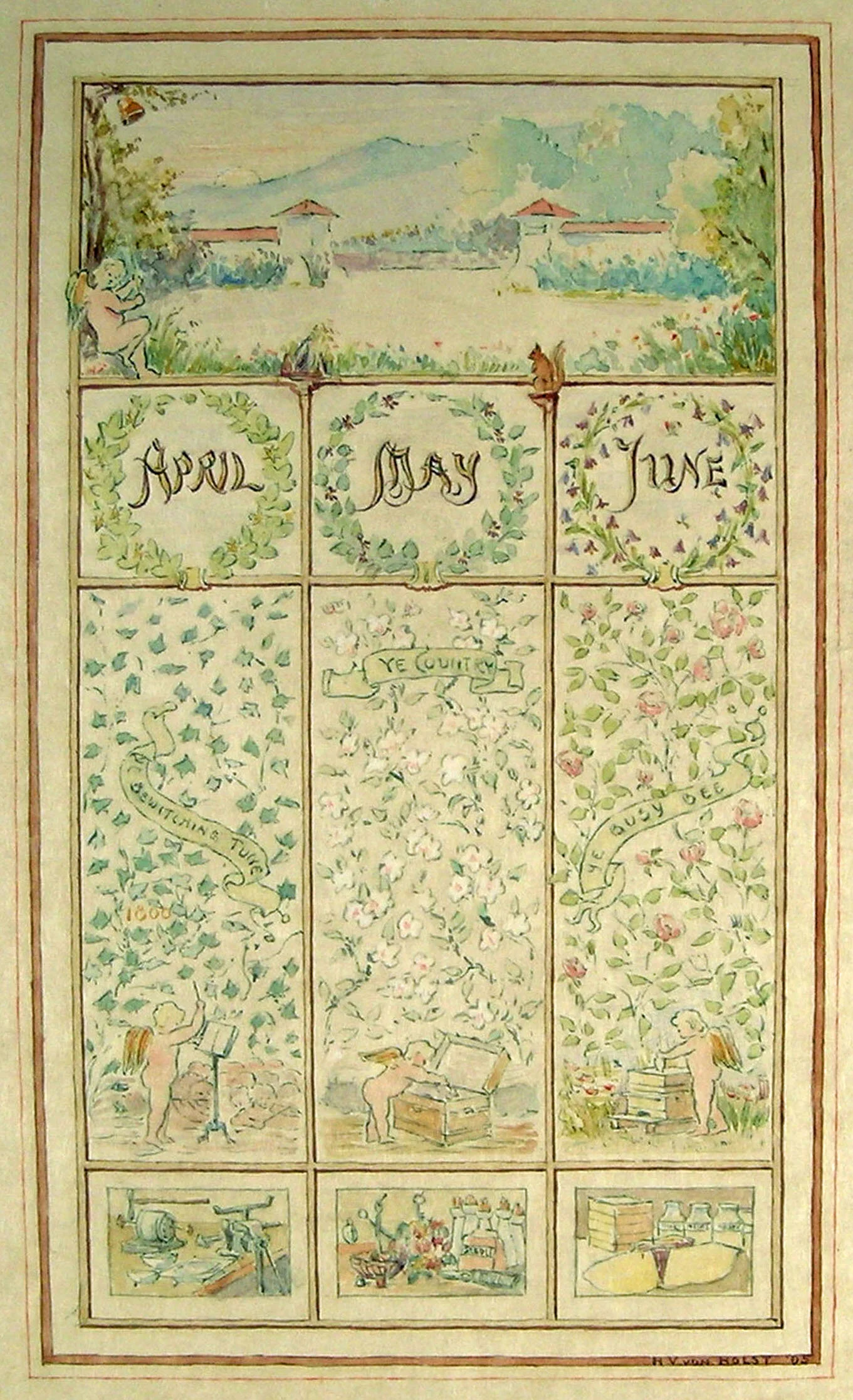 von-holst-calendar-page-glessner-house