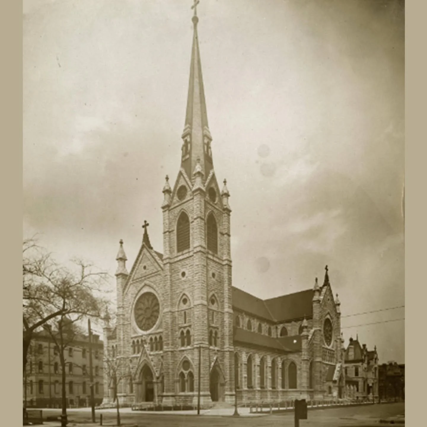 This week&rsquo;s 📸 Photo Friday 📸 celebrates the 150th anniversary of the dedication of Chicago&rsquo;s @holynamecathedral on November 21, 1875. 

The mass was presided over by Bishop Thomas P. Foley, who had worked tirelessly raising funds to bui