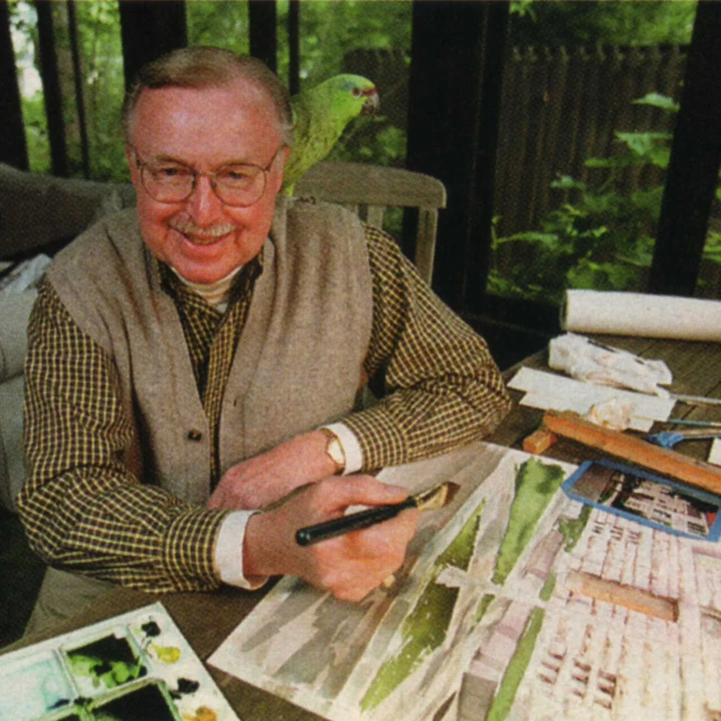 Today marks the 90th anniversary of the birth of beloved Chicago artist, historian, and preservationist Jack Simmerling. 

We are honored to be the caretakers of a portion of his legacy, including artworks and architectural fragments that capture his
