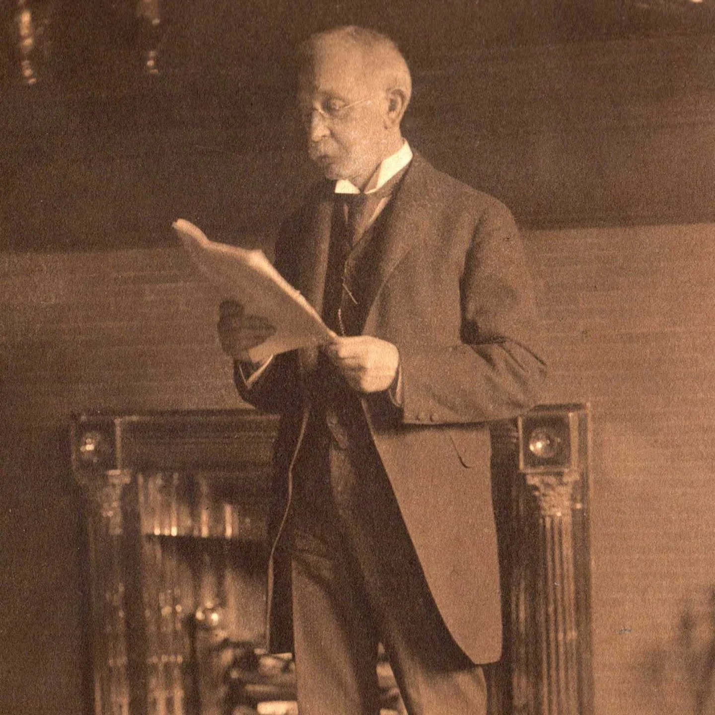 Today marks the 183rd anniversary of the birth of John Jacob Glessner, born on January 26, 1843 in Zanesville, Ohio. 

Glessner married Frances Macbeth in 1870 and they came to Chicago, where they completed their landmark home at 1800 S. Prairie Aven