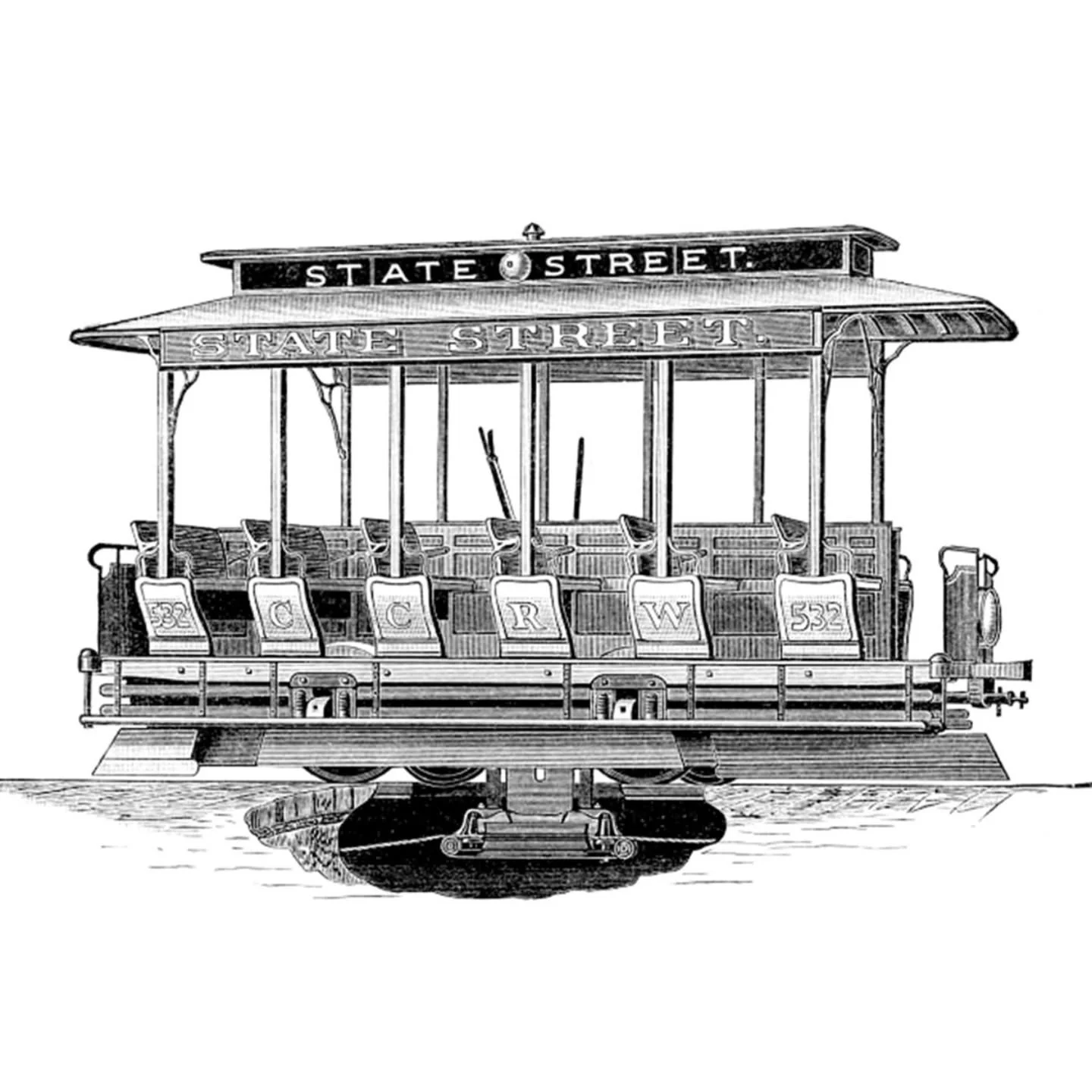 Chicago&rsquo;s &ldquo;Loop&rdquo; was born on this date in 1882, when the Chicago City Railway ran its new cable cars for the first time on a downtown loop bounded by State, Madison, Wabash, and Lake. 

The cars were housed in a large barn at the no