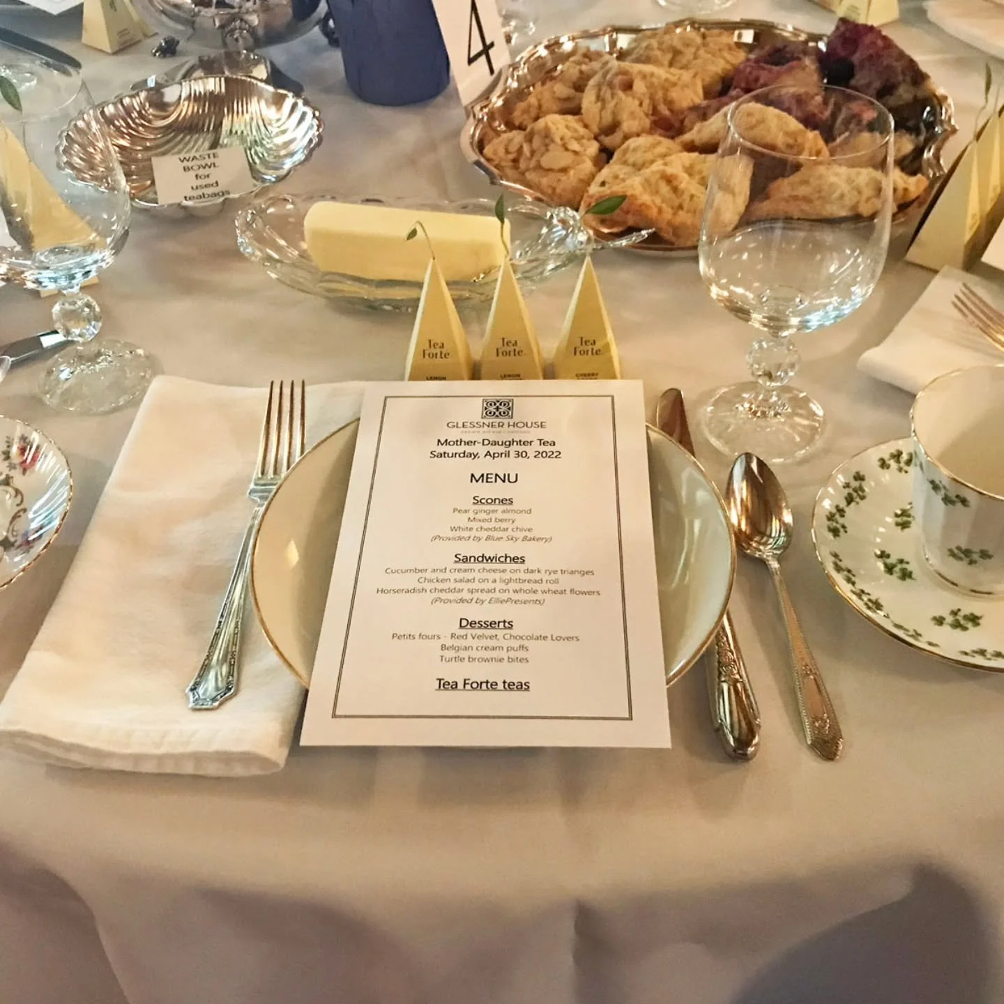 Only a few tickets remain for our 14th Annual Mother-Daughter Tea on Saturday, May 2, with seatings at 11:30am and 2:30pm. 

Enjoy delicious scones, sandwiches, and desserts, accompanied by elegant Tea Forte teas, while seated in the dining room and 