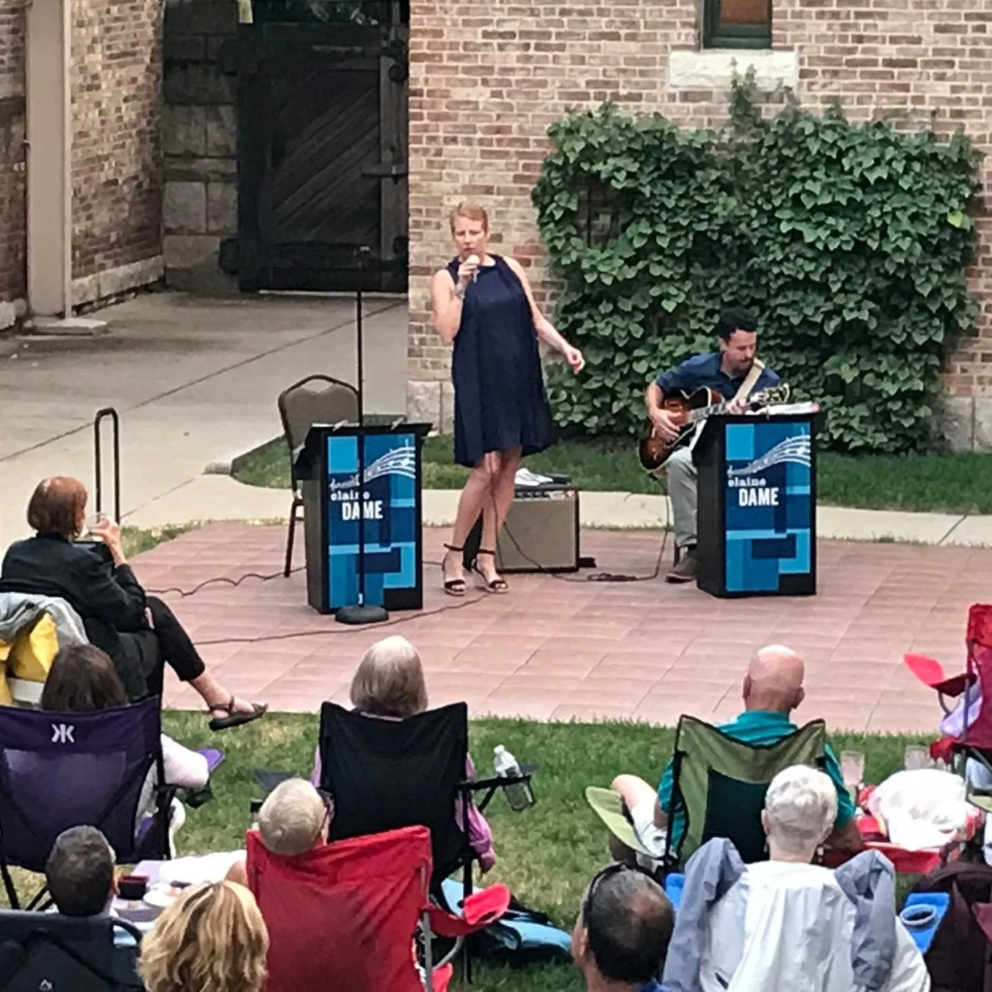 Our 2026 courtyard jazz concert series, sponsored by Lakeside Bank, will launch on Wednesday May 27!

Bring your blanket and chairs, food and favorite beverage, and enjoy a wonderful evening of music under the stars by @elainedame, who Time Out Chica