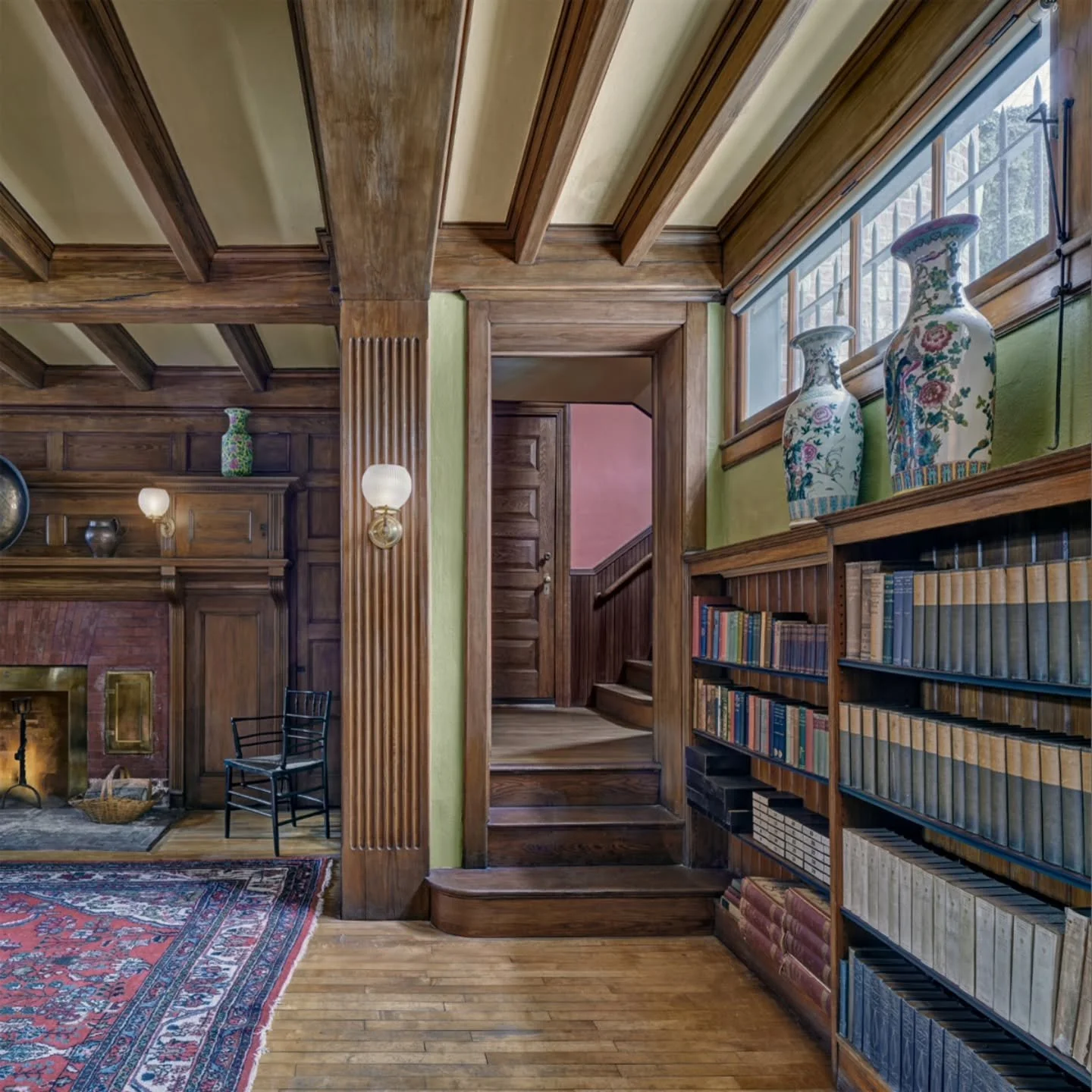 In September 2016 &ndash; exactly ten years ago &ndash; a major project to restore the lower portion of the spiral staircase was completed, making the stairs usable for the first time in forty years. Partially seen here through the doorway, the stair