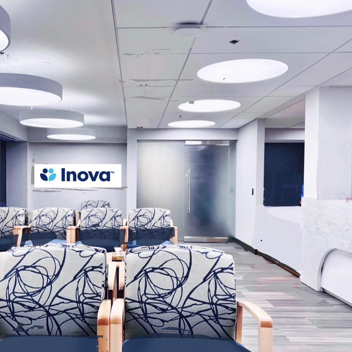 First installation, and officially, new logo and corporate colors for Inova Health System