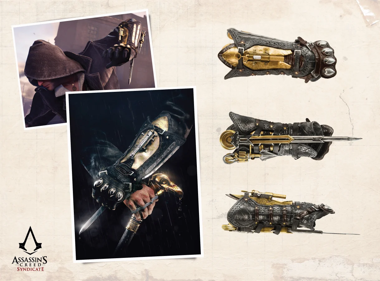 ASSASSIN'S CREED SYNDICATE Hidden Blade Gauntlet and Cane Sword