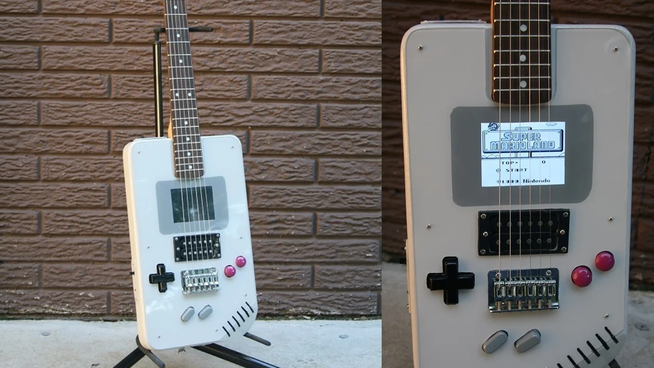 Check Out This Game Boy Inspired Guitar called the Guitar Boy