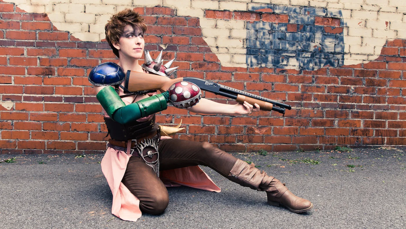 MAD MAX: FURY ROAD Furiosa and Princess Peach Cosplay Mashup - Imperator Peachiosa