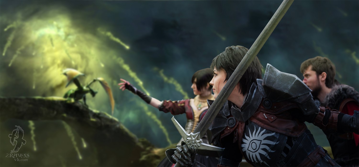 Hydra Evil is Cassandra- Ketoh is Morrigan - Евгений Булай is Hawke | Photo by 2 Ravens