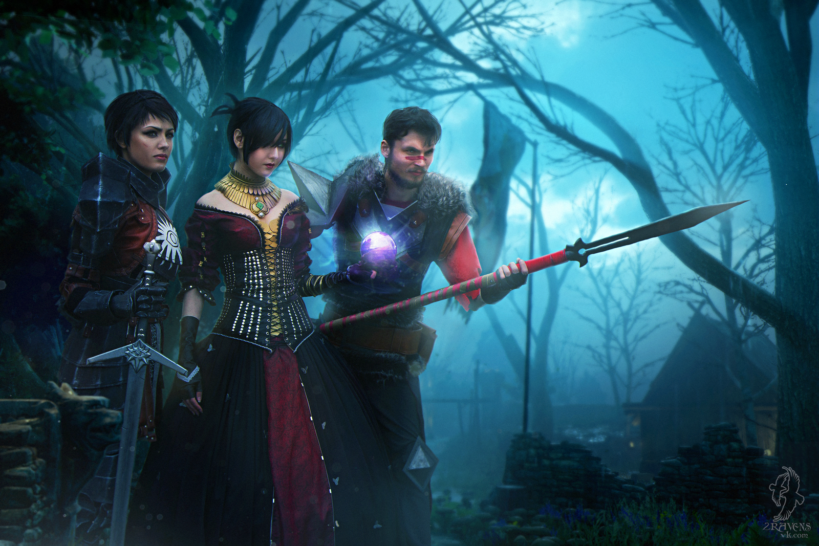 Ketoh is Morrigan, Hydra Evil is Cassandra, Bylkin is Hawke | Photo by 2 Ravens