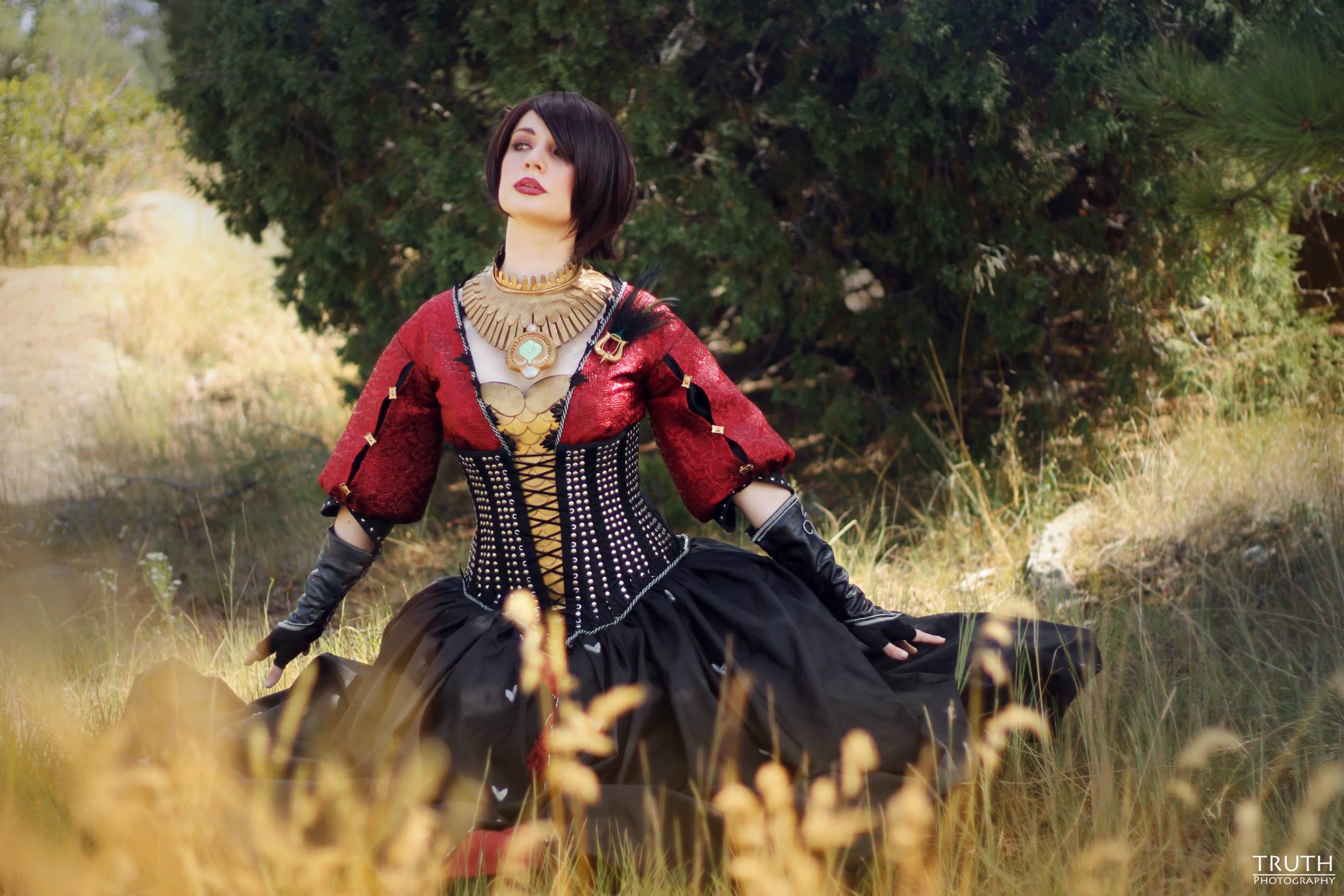 Miss Kavi Pech is Morrigan | Cosplay by Laurel Tree Workshop | Photo by Camera Truth