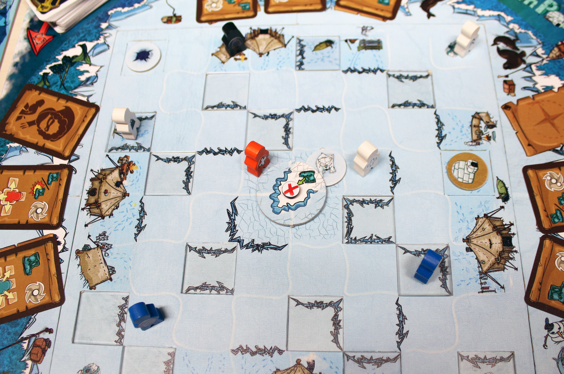 You can only enter the North Pole from one direction, and that can change throughout play.