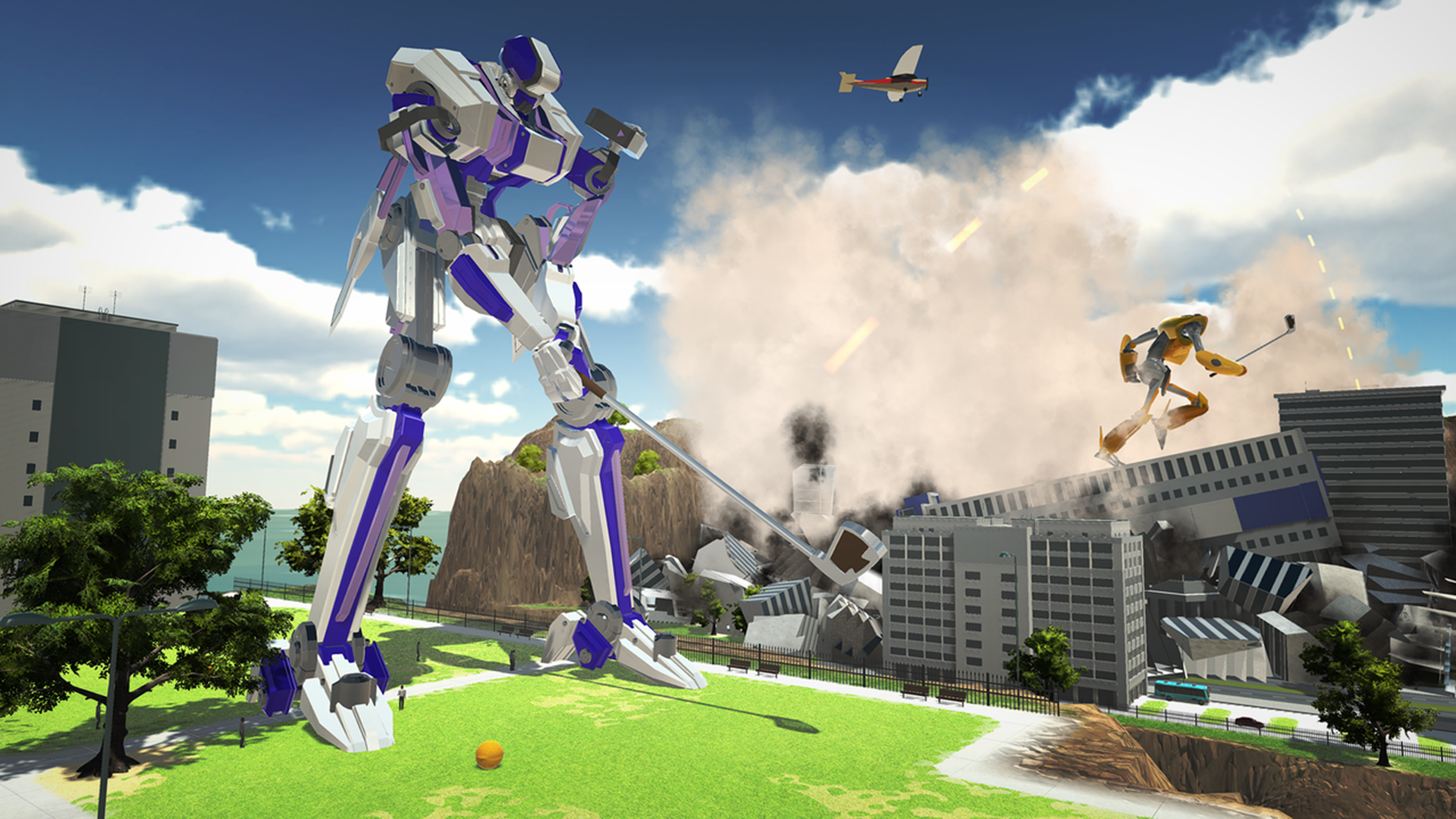 The Most Bad Ass Game of Golf You Didn't Know You Needed: 100FT ROBOT GOLF!