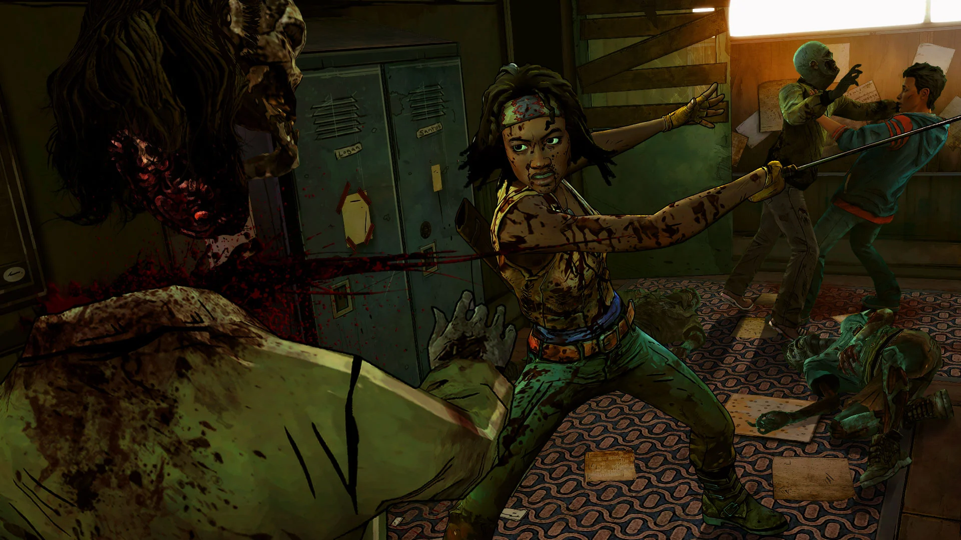 Buckets of Blood and One Char-Broiled Zombie in THE WALKING DEAD: MICHONNE Preview