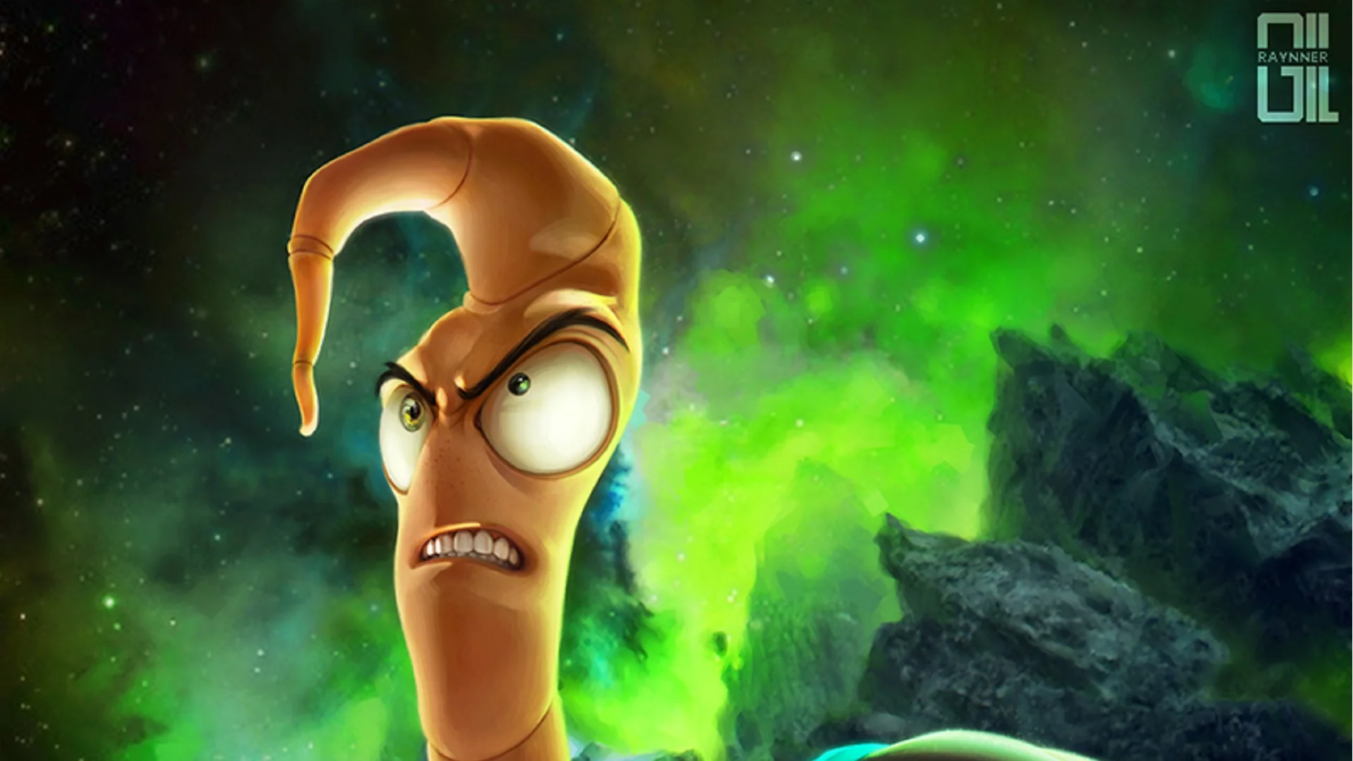 Groovy EARTHWORM JIM Art By RaynnerGIL