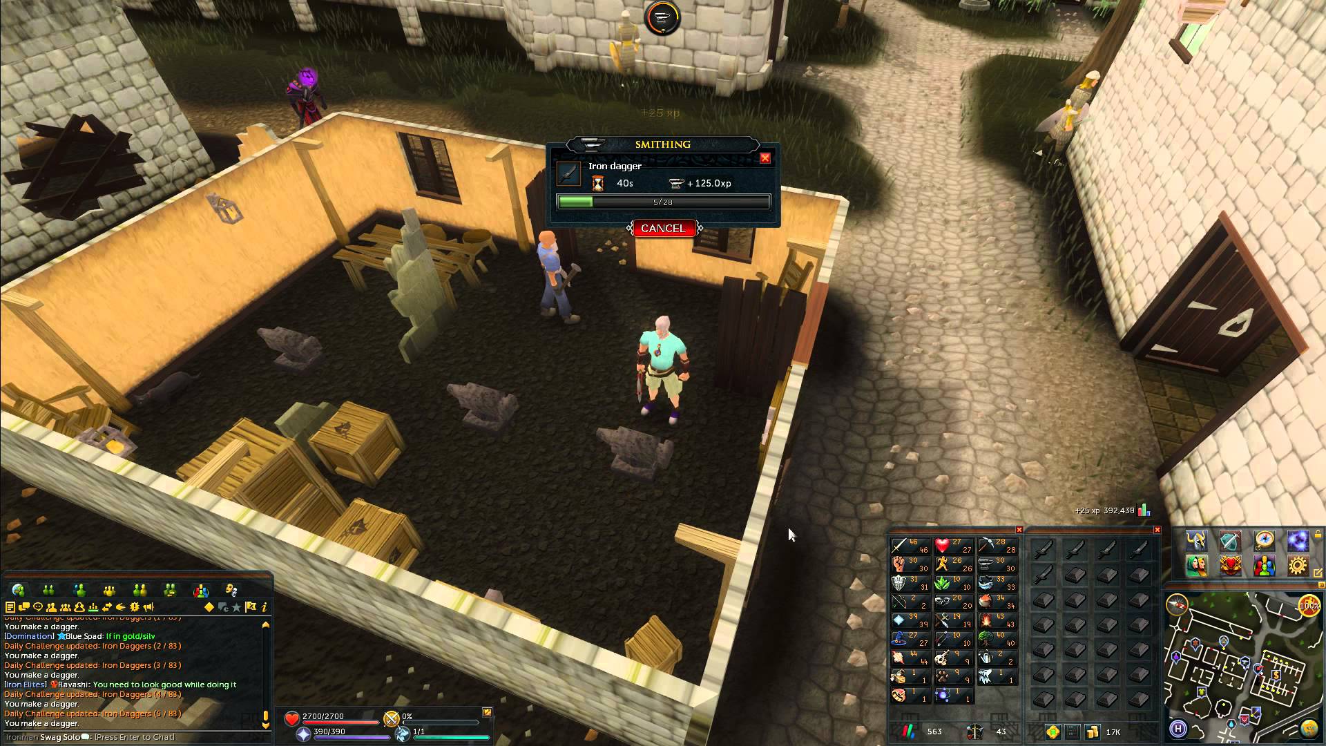 Traditional runescape gameplay