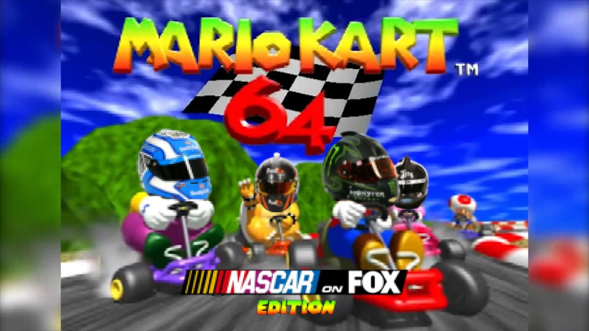 Nascar Drivers Play MARIO KART 64