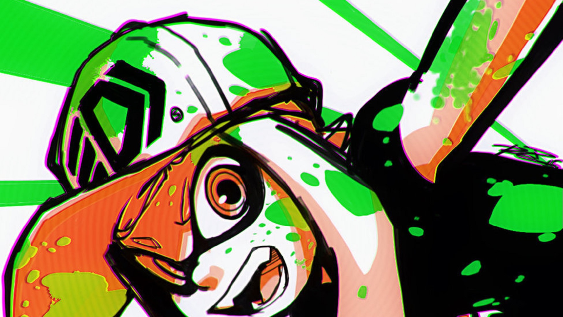 "Inked Up" SPLATOON Art by Robaato