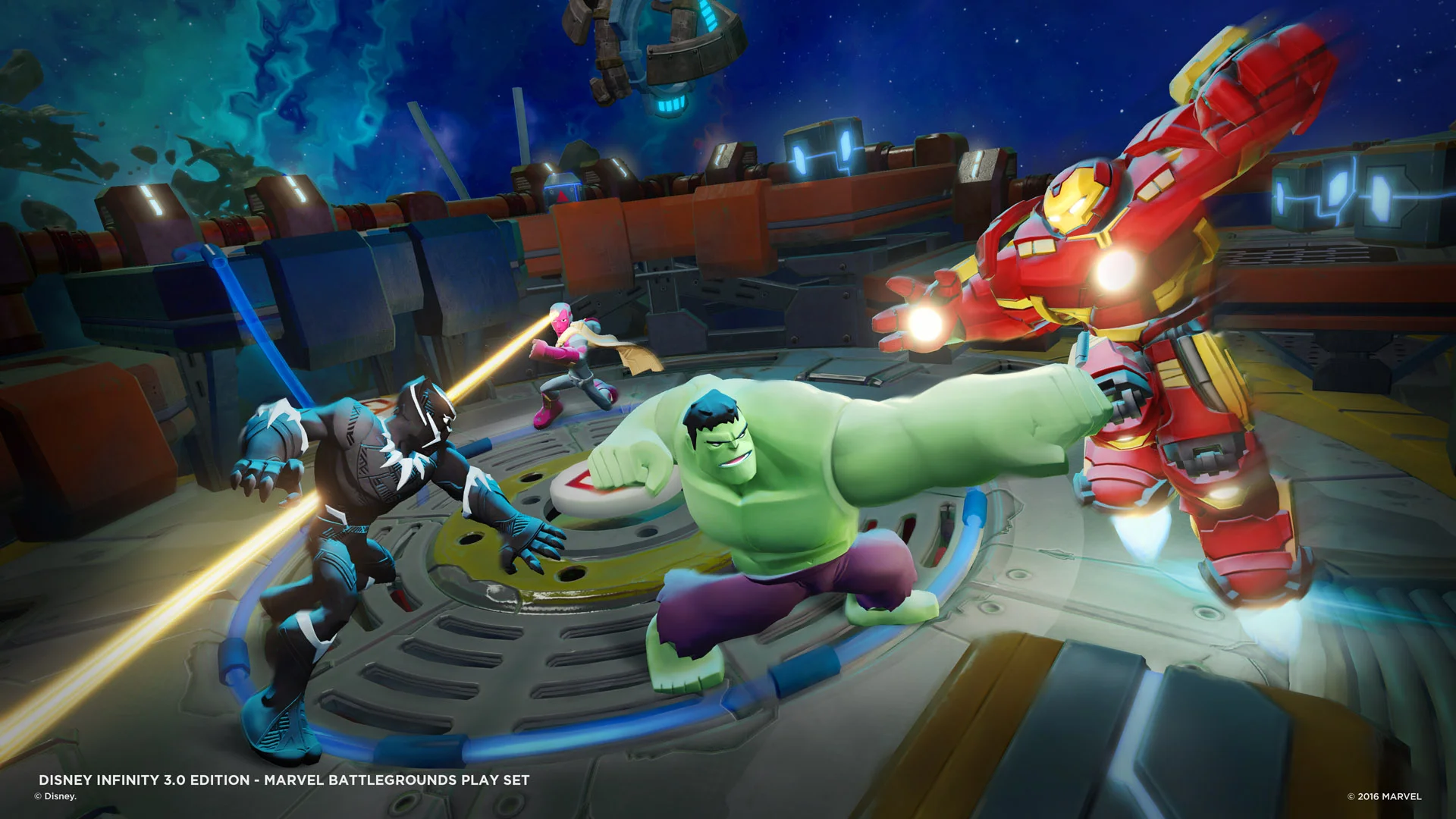 Black Panther And Iron Man Throw Down In DISNEY INFINITY: MARVEL BATTLEGROUNDS