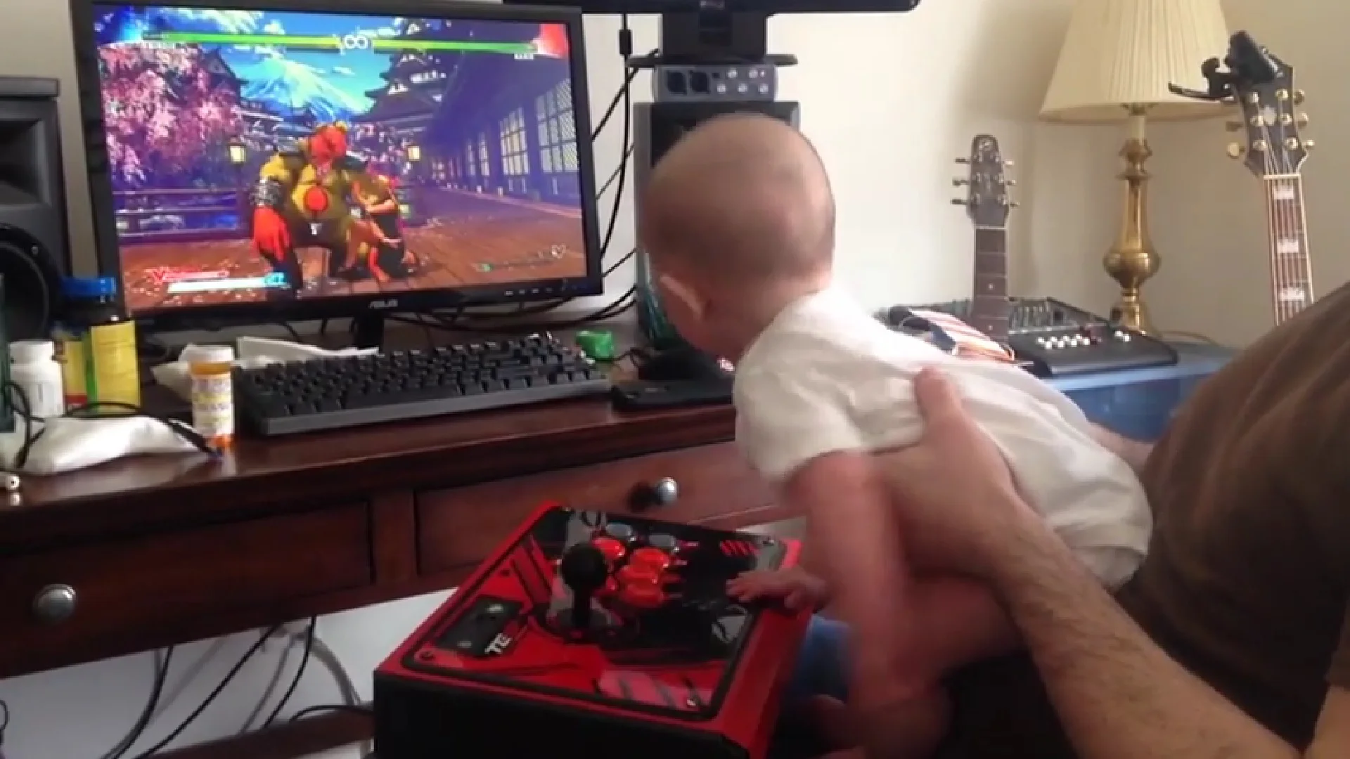 Watch A 6 Month Old Beat STREET FIGHTER V's "Story Mode"