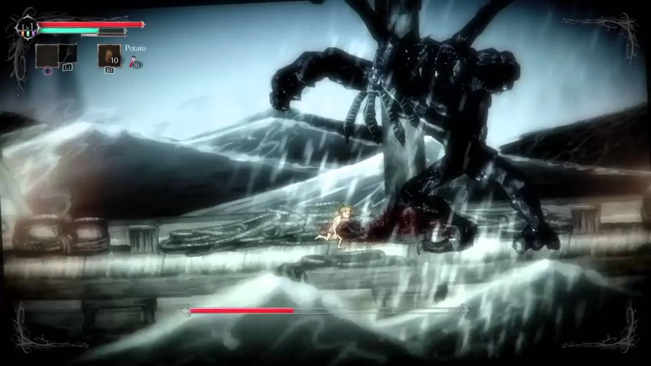 Guy Defeats Major SALT AND SANCTUARY Boss Using Fists And Potatoes