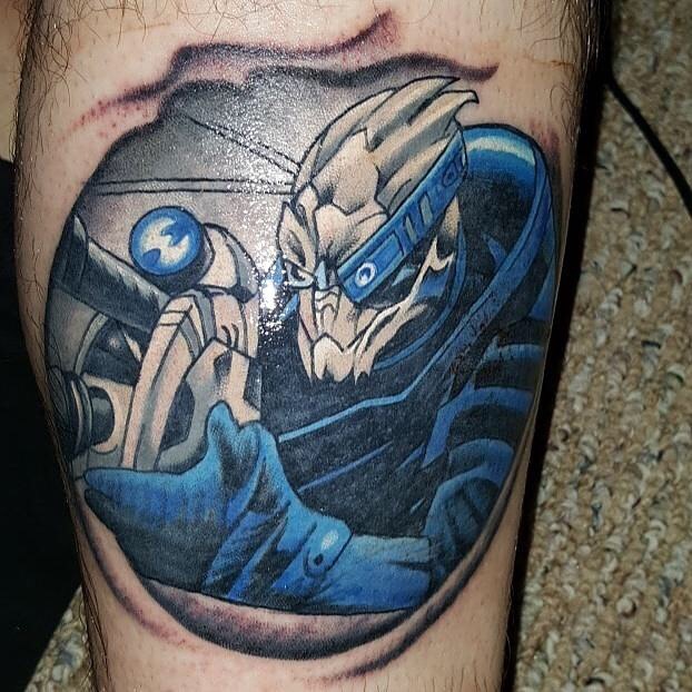Magnus Tattoos  Tali from Mass Effect Part of an ongoing sleeve   Facebook