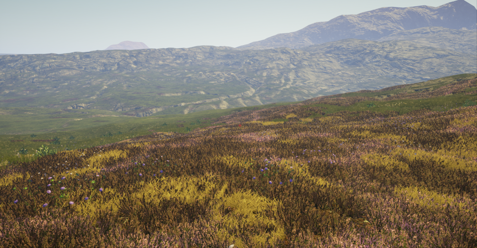 Rolling hills of Dantooine