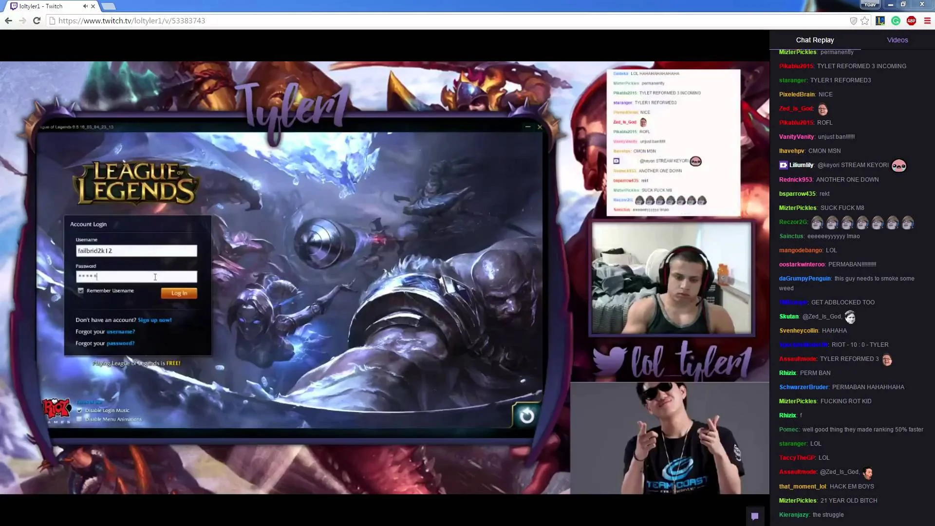 Toxic LEAGUE OF LEGENDS Player Tyler1 Banned Indefnitely From Game