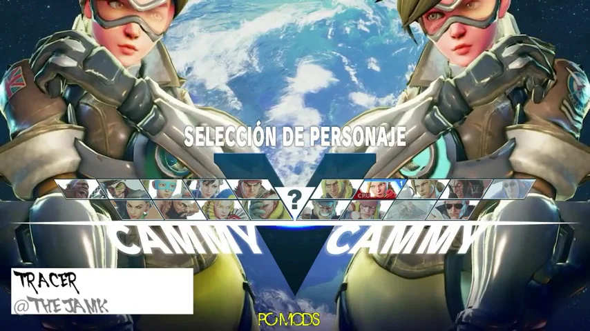 Play As OVERWATCH'S Tracer With STREET FIGHTER V Mod