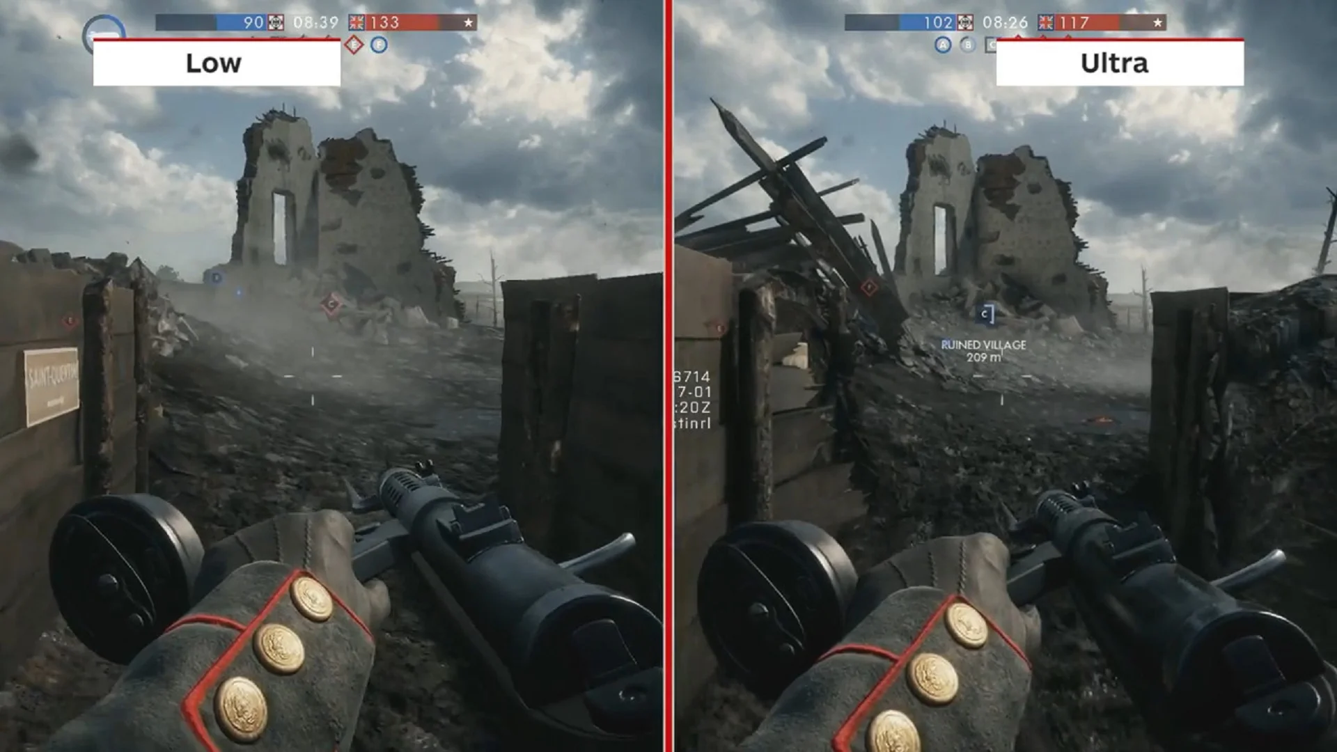 See BATTLEFIELD 1 Running On Low And Max PC Settings 