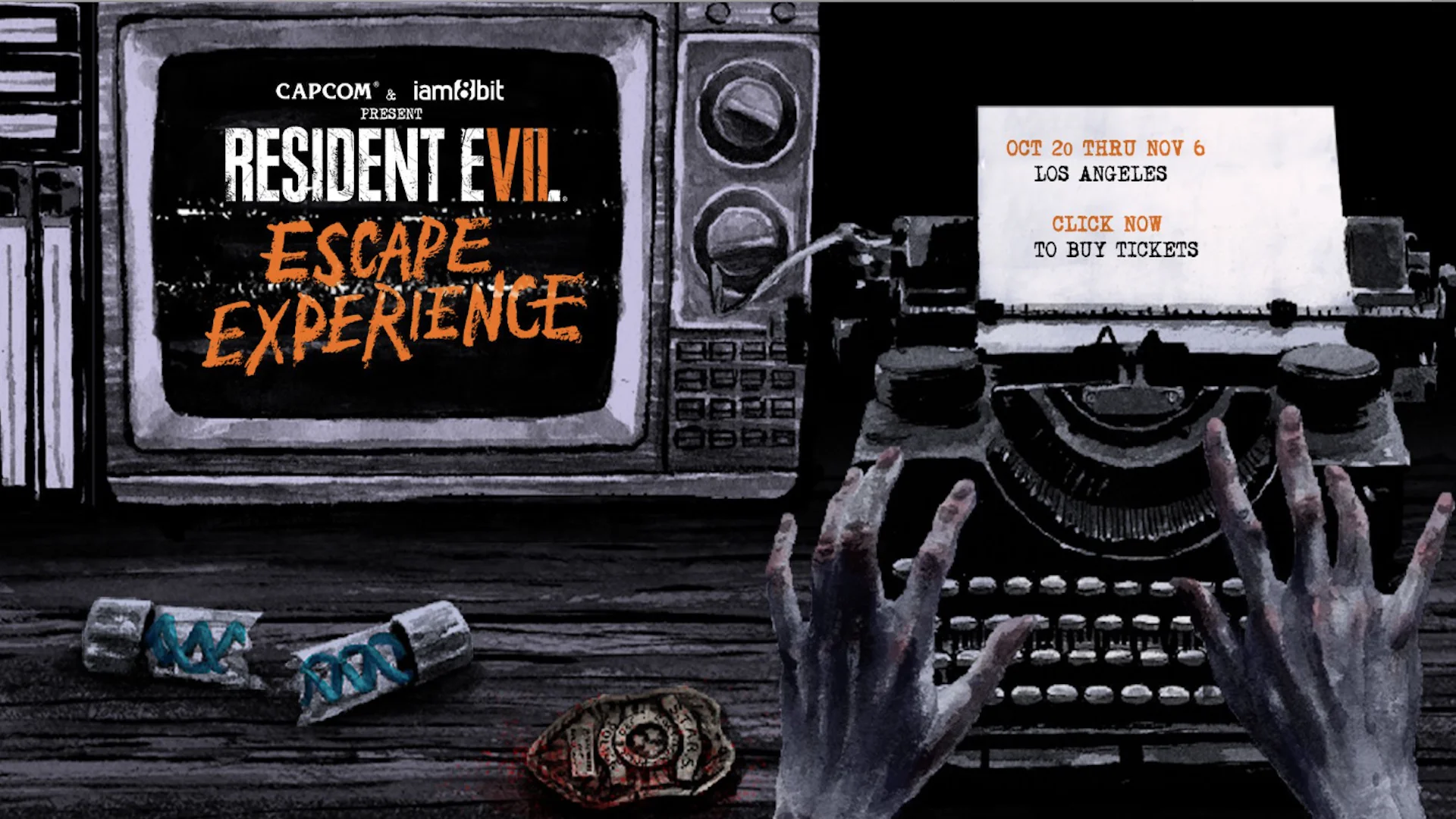 Capcom And iam8bit Bring A Resident Evil Themed Escape Room To LA For Halloween