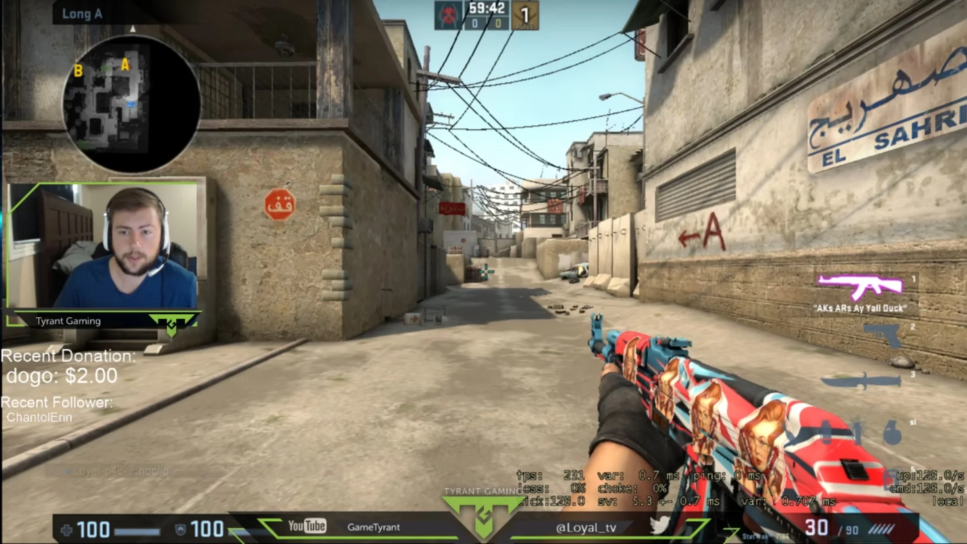 Tyrant Gaming CS:GO Player Loyal Shows You How To Be An Aim God