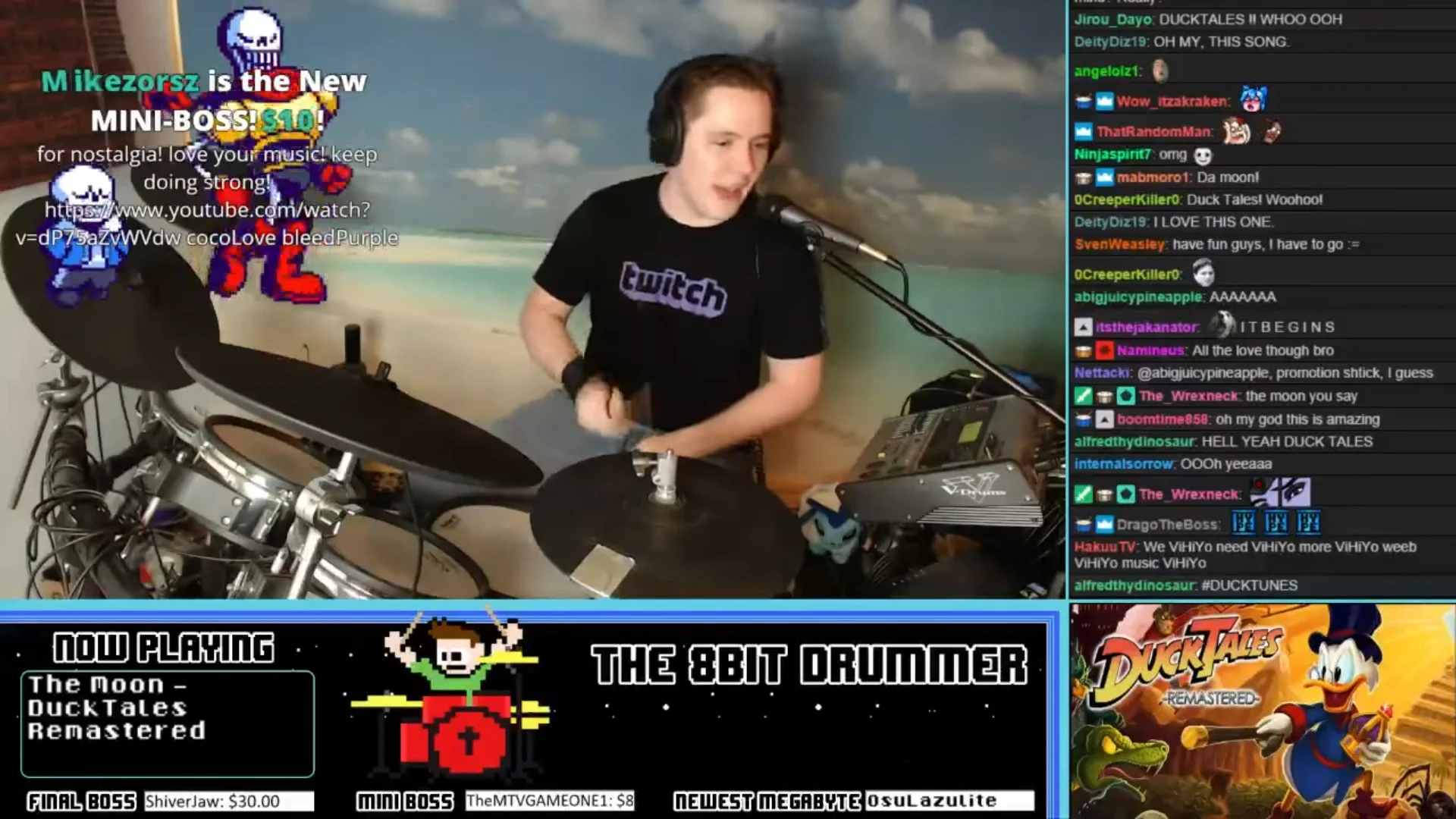 Fly To The Moon And Beyond With This DUCKTALES Drum Cover